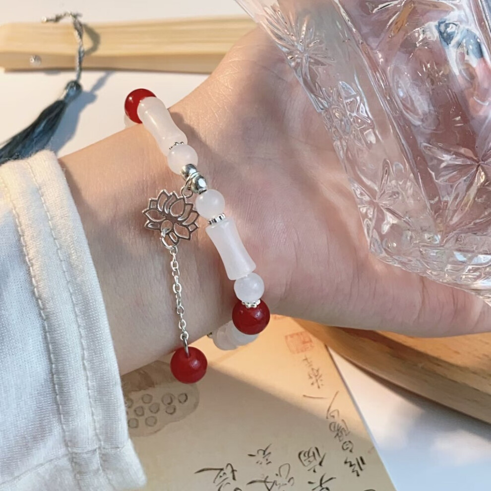 (Lotus Bracelet B) Lightweight Luxury Exquisite Beaded Bracelet With Premium Materials For Stylish Women-image-OPC-PK62YG6-NEW