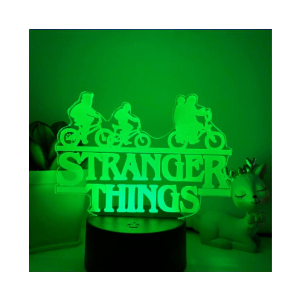 Stranger Things Night Illusion Lamp With 16 Color For Decor Kids Bedroom Light