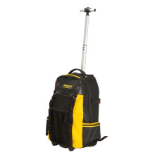 STANLEY FATMAX Tool Backpack with Wheels, Extendable handle, Removable Tool Caddy, Separate Compartments For Tools, Includes Laptop/ Tablet Storage,
