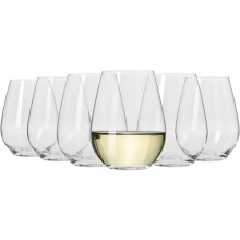 Maxwell & Williams Vino Stemless White Wine Glasses Set of 6, 400ml, Gift Boxed