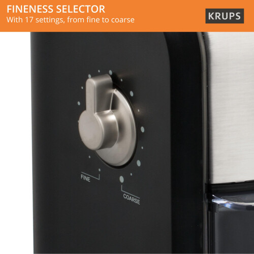 Krups Krups Expert Burr, Automatic Coffee Grinder, Easy Clean, black&silver, GVX231 2