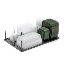 Umbra Peggy Kitchen Cupboard, Shelf and Drawer Organizer Tray - Adjustable Storage System For Food Containers, Cookware, Serveware, Utensils and More,