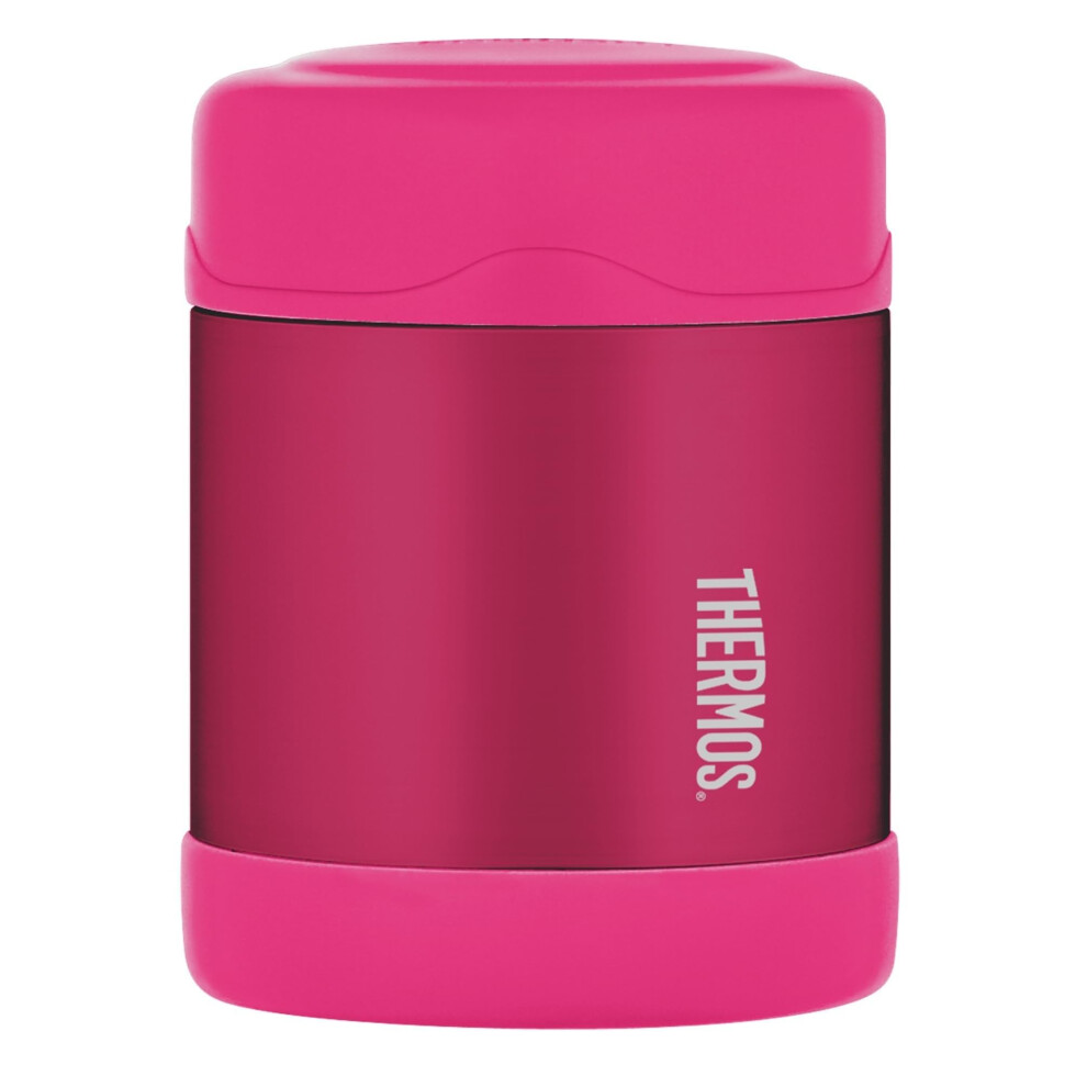 Thermos - Pink Kids Food Flask (290ml) - BPA Free, Stainless Steel, Spill Proof, Thermal Flask with Personalised Name Labels for Lunch Box, 5 Hours-image-OPC-PK65DDB-NEW