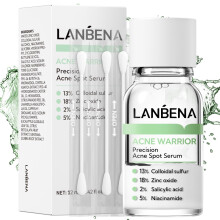 LANBENA Precision Acne Spot Serum, Acne Drying Lotion, Overnight Acne Treatment For Face, Dry Out Pimples, Blemishes, Zits And Clean Pores, 0.42 Fl Oz