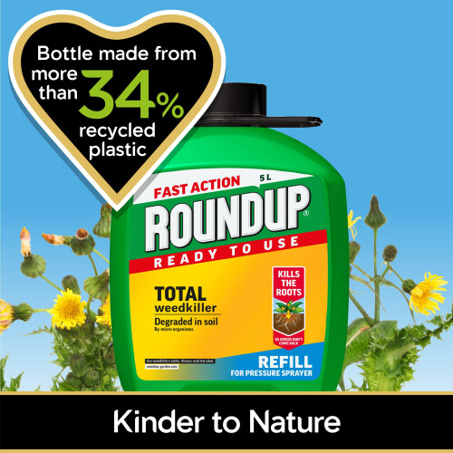 Roundup Roundup Fast Action Total Weedkiller, 5 Litre Refill 2