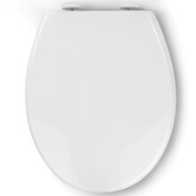 Pipishell Soft Close Toilet Seat, Toilet Seat with Quick Release for Easy Clean, Simple Top Fixing, Standard Toilet Seats White with Adjustable