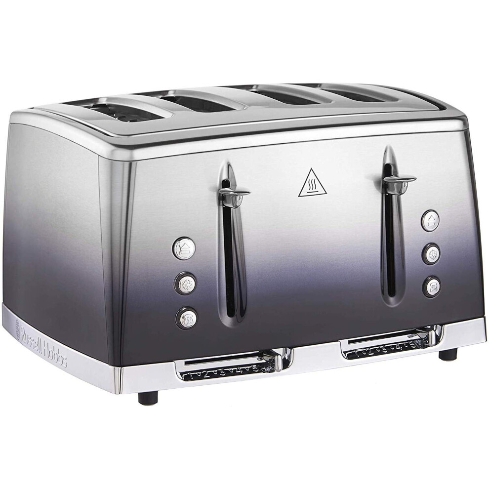 Russell Hobbs 4 Slice Eclipse Toaster With Faster Toasting Technology (Independent Slots, Lift & Look, 6 Browning Levels, Frozen/Cancel/Reheat With