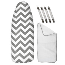 riijk Ironing Board Cover Universal Fit - Thick Ironing Boards Covers with Special Padding for Easy Ironing