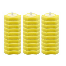ChuangChi 30 PCS Disposable Toilet stick Replacement Head, Disposable toilet stick refill head (Lemon Fragrance)