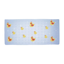 Aztex Non-Slip Ducky Design Bath Mat for Kids & Toddlers, Suction Cups, PVC, 72cm x 35cm