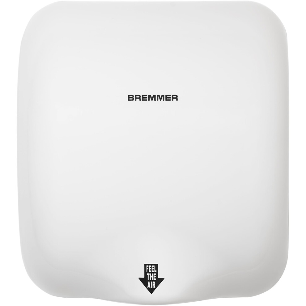 Bremmer Generic Turbo Hand Dryer | High Velocity Low Energy Eco Friendly Electric Dryer | Electric Hand Dryers For Toilets Commercial | Hand Dryer For 8000001334915