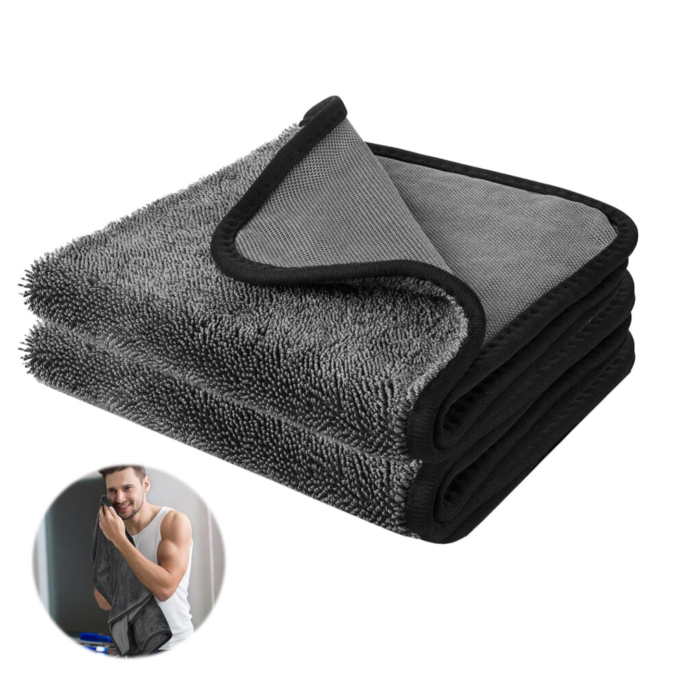 Funmo Shiny Bath Drying Towel 2 Pieces Shiny Wipes Towels Original Car Drying Towel Shiny Bath Xxl Dry Towel Shower Cubicles Cloth For Water Removal
