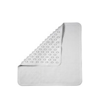 Croydex Rubagrip Square Shower Mat, Bath Mat Non Slip Anti Mould, Natural Rubber, Secure Grip Suction Cups, Anti-Bacterial Hygiene 'n' Clean, Non Slip