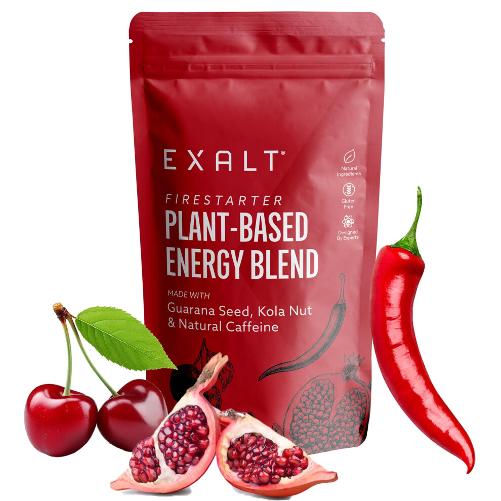 Exalt Strong Pre Workout Powder With Natural Caffeine | Energy Powder With Beetroot, Cherry & Pomegranate For Focus & Stamina | Powerful Preworkout