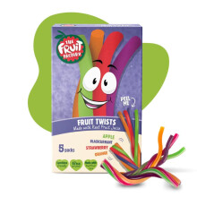 The Fruit Factory Apple/Blackcurrant/Strawberry/Orange Fruit Twists Juice 18g x 5 (Pack of 9)