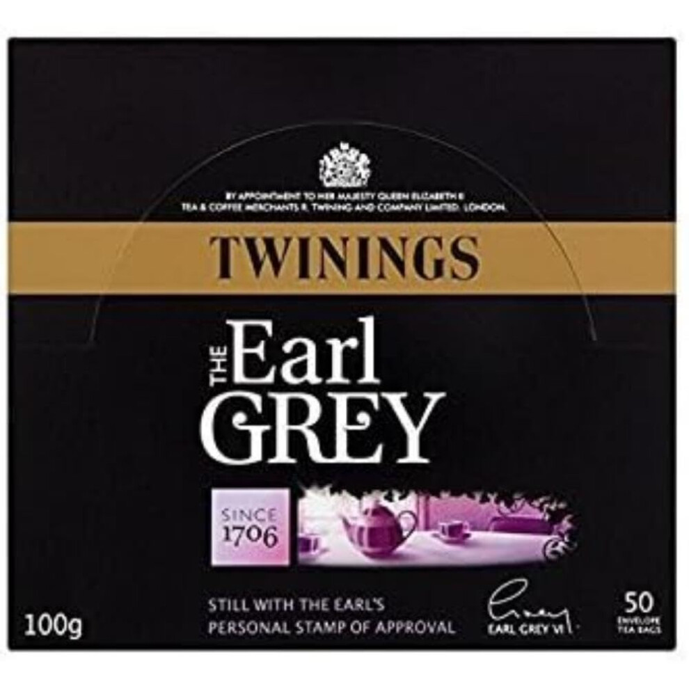Twinings Earl Envelope Tea Bags (Packs Of 300) Grey