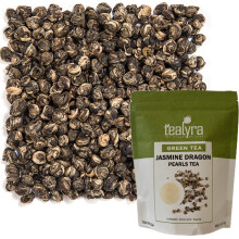 Tealyra - Imperial Jasmine Dragon Pearls - Loose Leaf Green Tea - Jasmine Green Tea with Pleasant Aroma and Tonic Effect - 200g (7-ounce)