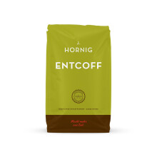J. Hornig Whole Coffee Beans, Entcoff, Gently Decaffeinated, Mild Arabica and Robusta Decaf Blend, Ideal for Filter Preparation, 500g Pack