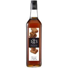 1883 Maison Routin Premium Caramel Syrup for Coffee, Hot Chocolate & Milkshakes Glass 1L