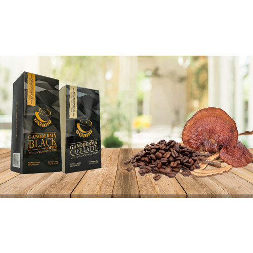 2 Boxes eGano Premium Ganoderma Black Coffee Instant Coffee with Ganoderma Lucidum Extract (30 Sachets x 3.5g / Box) 1