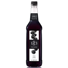 1883 MAISON ROUTIN Premium Blackberry Syrup for Cocktails & Mocktails PET 1L