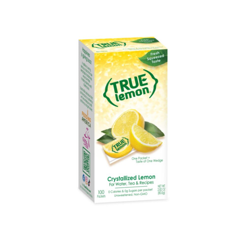True Lemon Crystallized 100 Pack Box 2.82 Oz
