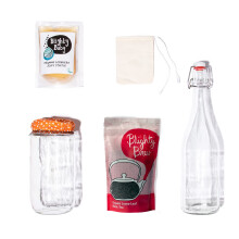 Kombucha Full Starter Kit With Blighty Baby SCOBY - Make your own Blighty Booch Kombucha at home.