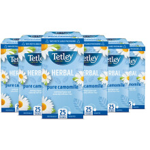 Tetley Pure Camomile, 150 Tea Bags, Gentle & Sweet Floral Infusion, 6-Pack for Stress Relief & Better Sleep