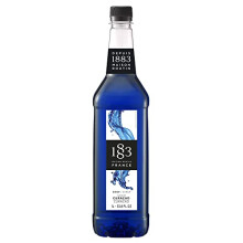1883 Maison Routin Premium Blue Curacao Flavoured Syrup for Home Cocktail Making, Mocktails & Desserts PET 1L