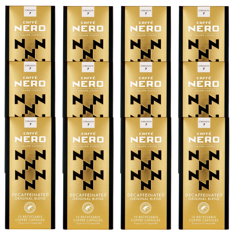 Caffè Nero Caff? Nero - Classico Decaf Signature Blend Coffee Pods (120 Count (Pack Of 1), Classico Decaf 120)