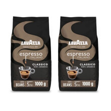 Lavazza, Espresso Italiano Classico, Coffee Beans, Ideal for Espresso Coffee Machines, with Flowery & Fruity Aromatic Notes, Intensity 5/10, 100%