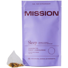 MISSION - Sleep Tea - Herbal Tea with Chamomile & Linden Blossom - Promote Restful Sleep - 30 Pyramid Tea Bags