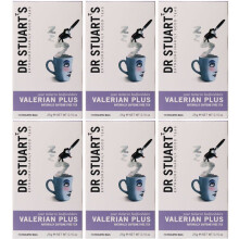 (6 Pack) - Dr Stuarts - Valarian Plus Herbal Tea | 15 Bag | 6 Pack Bundle