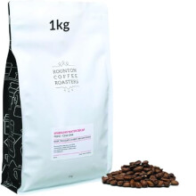 Rounton Coffee Roasters | 1kg DECAF COFFEE BEANS | Chemical Free Sparkling Water Decaffeinated Coffee Beans | Freshly Roasted Decaf Coffee Beans |