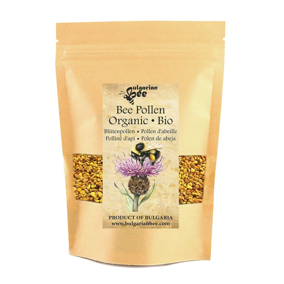 Bulgarian Bee 500 G Organic Raw Bee Pollen From Wildflowers And Forest Herbs, Unheated, Pure