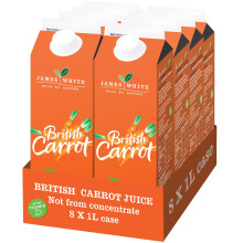 James White Classic British Carrot Juice 1l (Pack of 8)