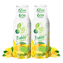 2 Pack - Light - Low Carb - Fitness Syrup by FruttaMax | Zero Sugar | with Stevia | 60% Fruit Content 500ml (2 x Lemon-Lime - Light)