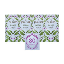 Pukka Herbs | Peace Organic Herbal Tea Box | Tea Infusion With Chamomile, Spearmint and Ashwagandha | Perfect For Calming & Sleep | Caffeine Free | 4