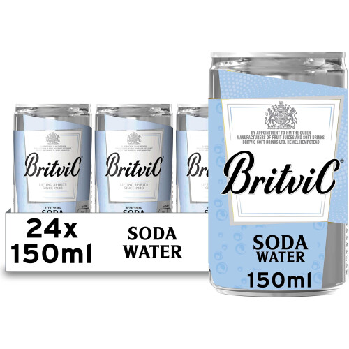 Britvic Britvic Soda Water, 24 x 150ml Can