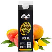 Little Mixers Super Premium Mango Puree for Cocktails, Desserts & Smoothies (1 Kg) | Ready to Use Fresh Fruit Cocktail Ingredients - Rich, Natural &