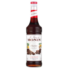 MONIN Premium Chocolate Syrup 700ml for Coffee and Cocktails. Vegan-Friendly, Allergen-Free, 100% Natural Flavours and Colourings