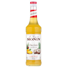 MONIN Premium Pina Colada Syrup 700ml for Cocktails and Mocktails. Vegan-Friendly, Allergen-Free, 100% Natural Flavours and Colourings. Perfect for