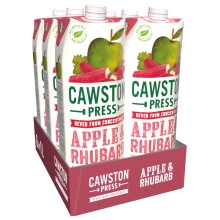 Cawston Press Apple & Rhubarb Pressed Juice 1L (Pack of 6)