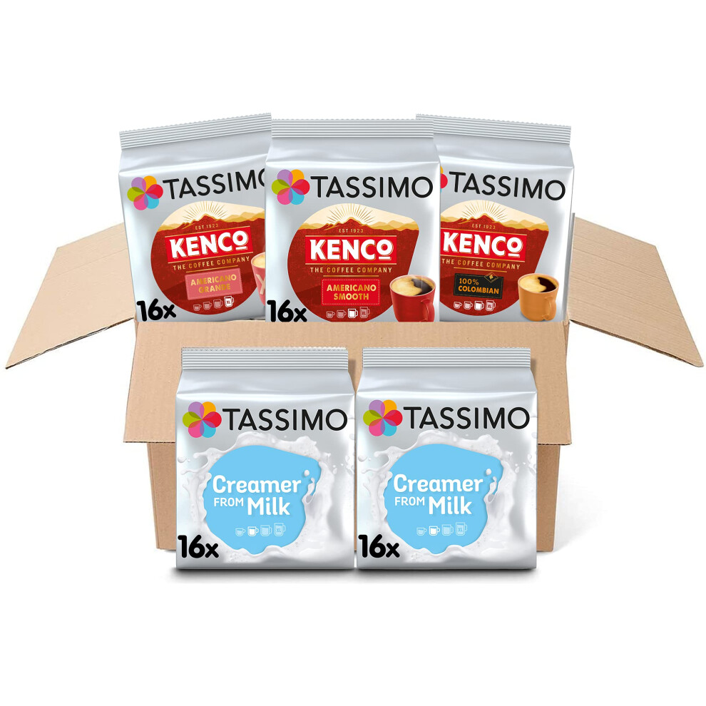 Tassimo Kenco Americano & Milk Creamer Variety Pack