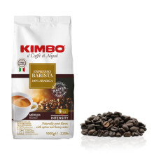 Kimbo Coffee, Espresso Barista, Italian Whole Coffee Beans, Medium Roast, 9/13, 1 x 1kg