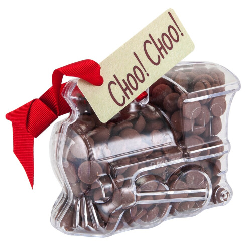 ButtonChocs Chocolate Train - Choo Choo. Belgian Milk Chocolate Train Gift.