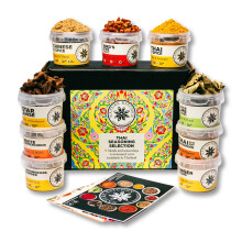 Nature Kitchen Thai Gourmet Spice Seasoning Selection Mix Gift Set. 9X Gluten-Free Herbs and Spices for Cooking Recipes, Tom Yum, Noodles, Pad Thai.