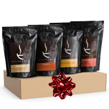 Spiller & Tait Coffee Beans Gift Set - Signature Blend, Barista Blend, Pure Colombian Huila & Classic Italian - Whole Coffee Beans Taster Pack, 4 x