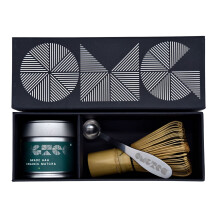 OMGTEA GIFT SET Very High-Grade Organic Japanese Matcha Tea Powder Ceremonial Grade AAA ? 30g/30 Servings. Great Taste 2023. Includes hand made bamboo