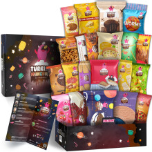 International Food Hamper | Premium Exotic Foreign Foods | Unique Hampers & Gourmet Gift for Men and Women | American Alike Retro Turkish Foods |